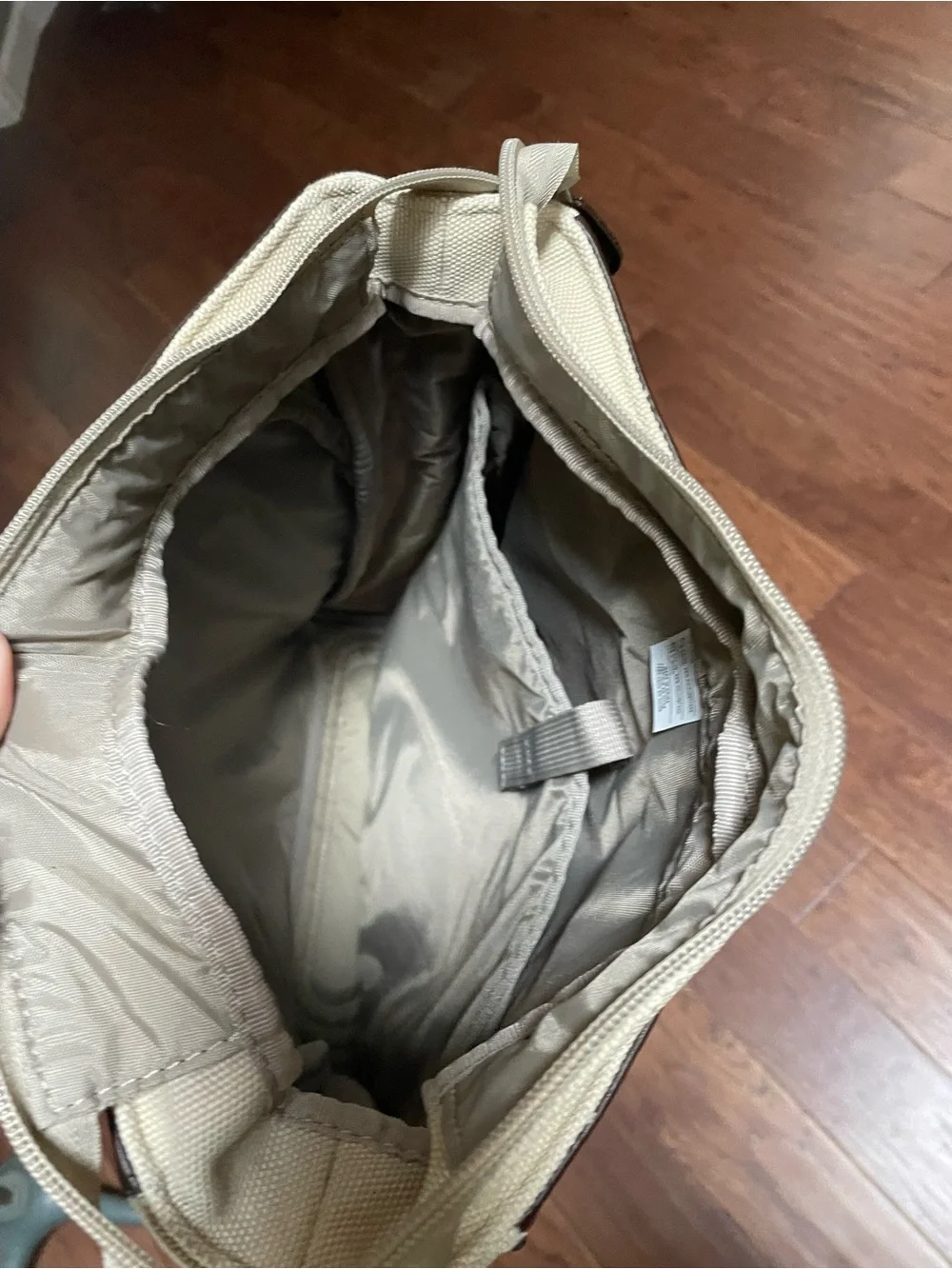 Nike Brown Leather-Style Messenger Crossbody Bag